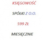 Księgowość dla sp. z o.o. za 599 zł miesięcznie 