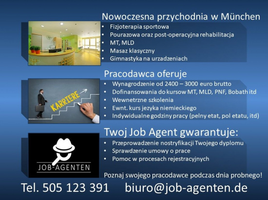 Zagranica oferta pracy dla fizjoterapeuty