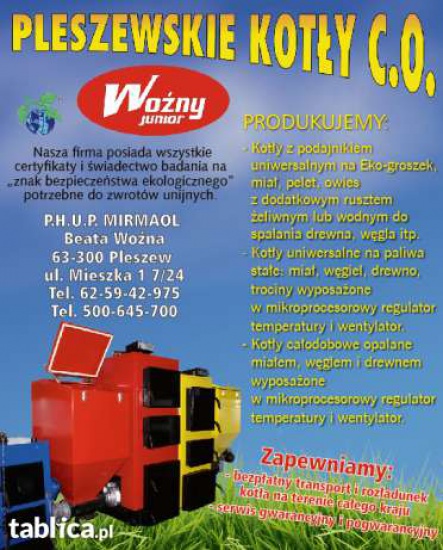  kotły piece centralnego ogrzewania c.o 19kW + gratis tanio!!!